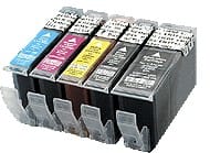 PGI5/CLI8: 4 Lebensmittelpatronen für Canon