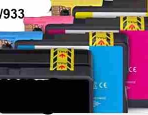 HP 932XL/933: 4 Volle Patronen mit Chips