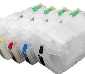 LC3217 und 3219: 4 Wiederbefüllbare Tintenpatronen