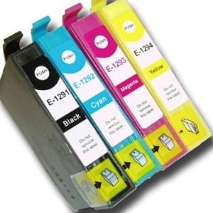 T1291 bis 1294: 4 Kompatibel Tintenpatronen für Epson